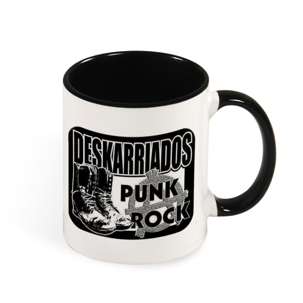 Deskarriados Multicolor Mug with Colored Handle