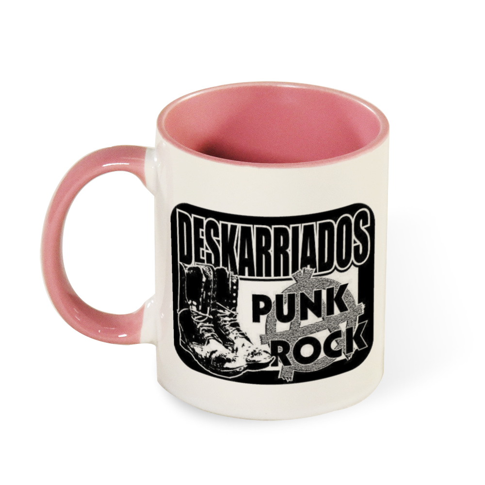 Deskarriados Multicolor Mug with Colored Handle