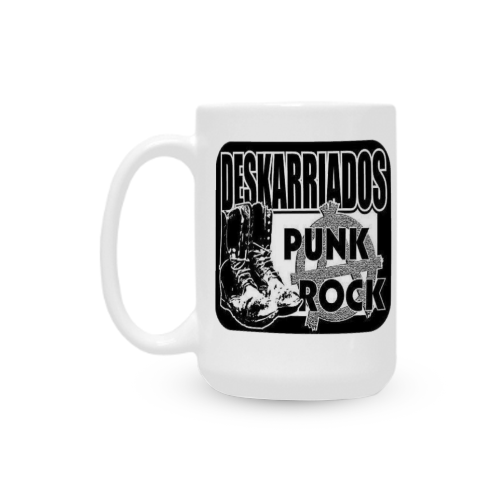 Taza Blanca de Cerámica Deskarriados 440 ml