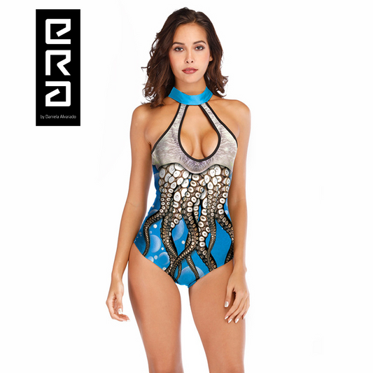 Women's Octopus Tentacles One Piece Swimsuit