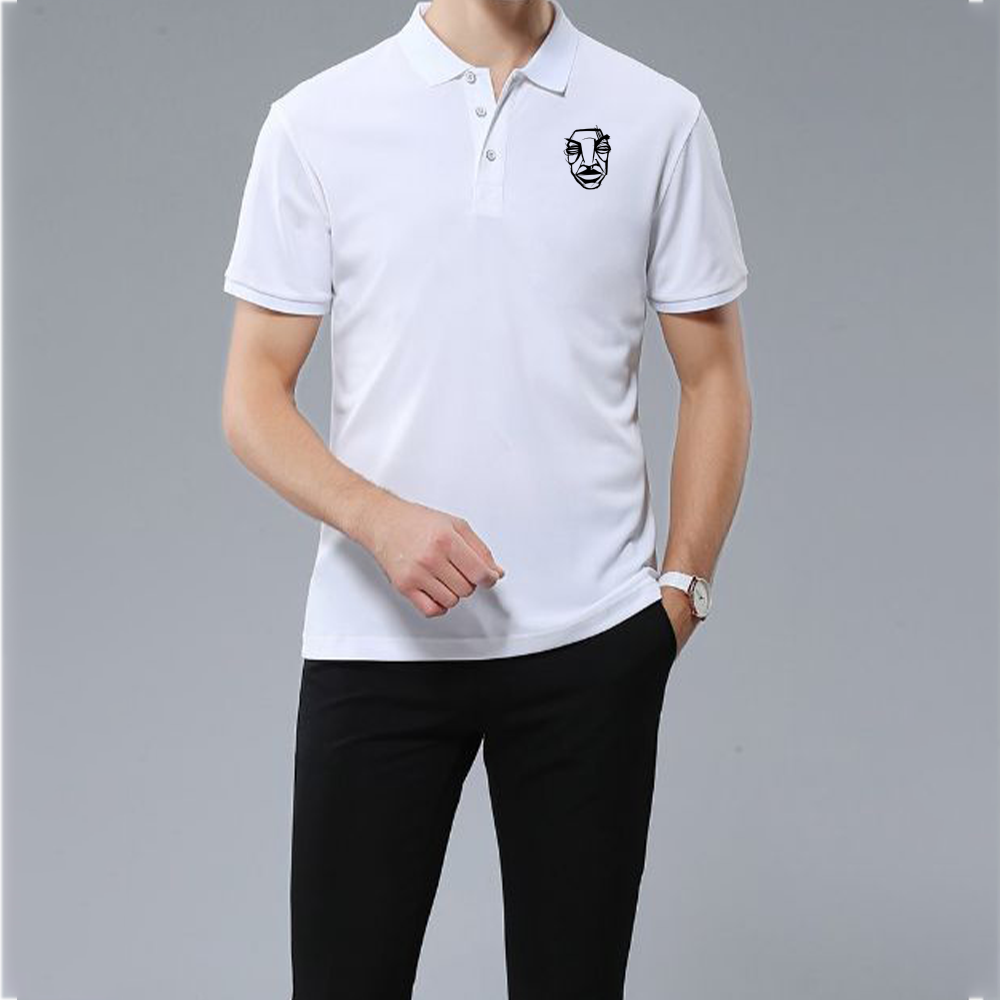 Buisy Men's White Classic Polo Shirt