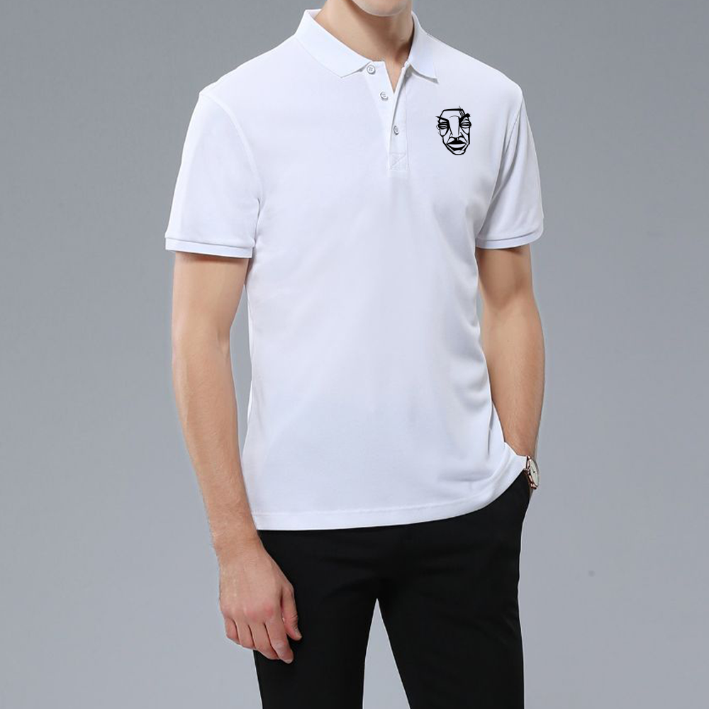 Buisy Men's White Classic Polo Shirt
