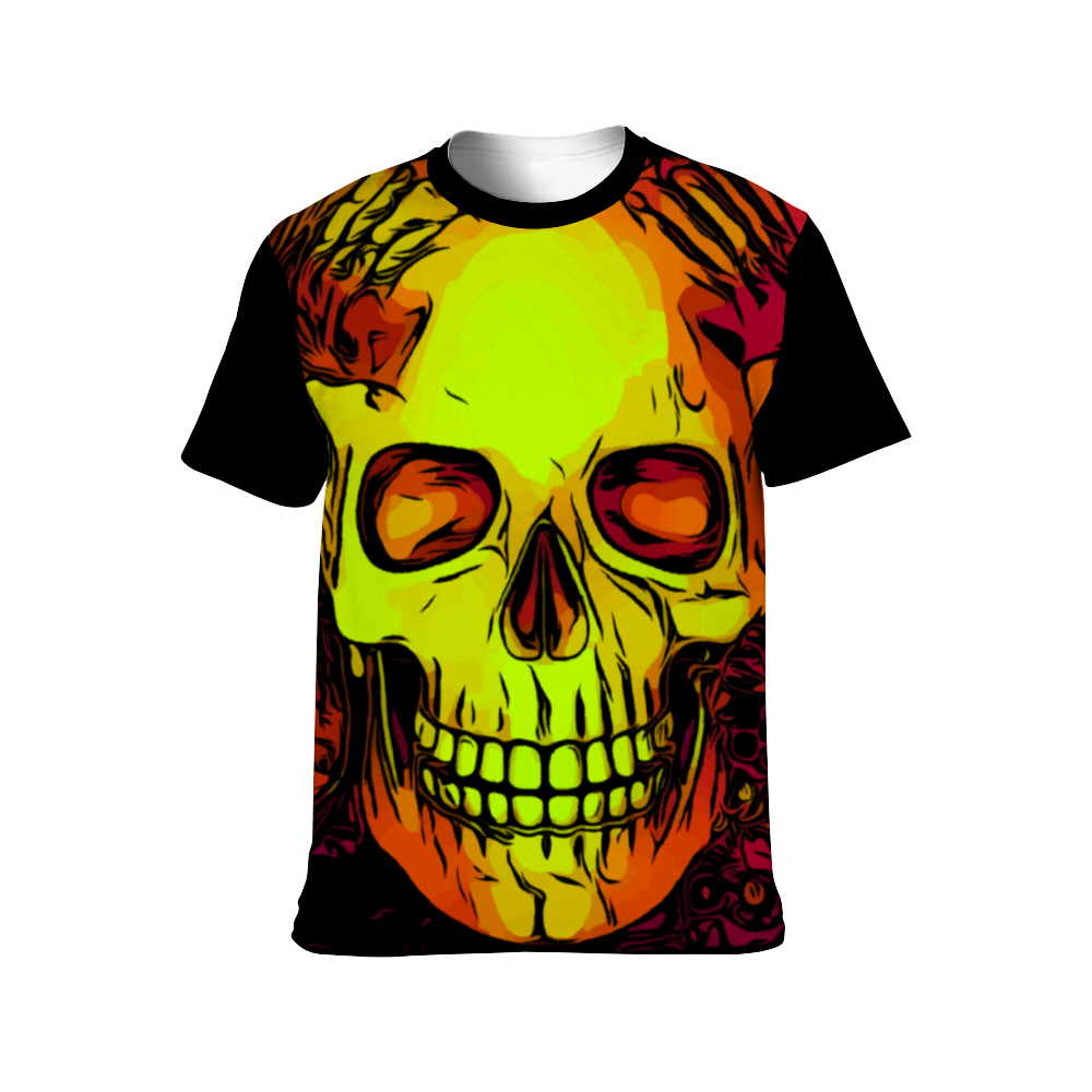 Skull Amethyst Yellow T-Shirt