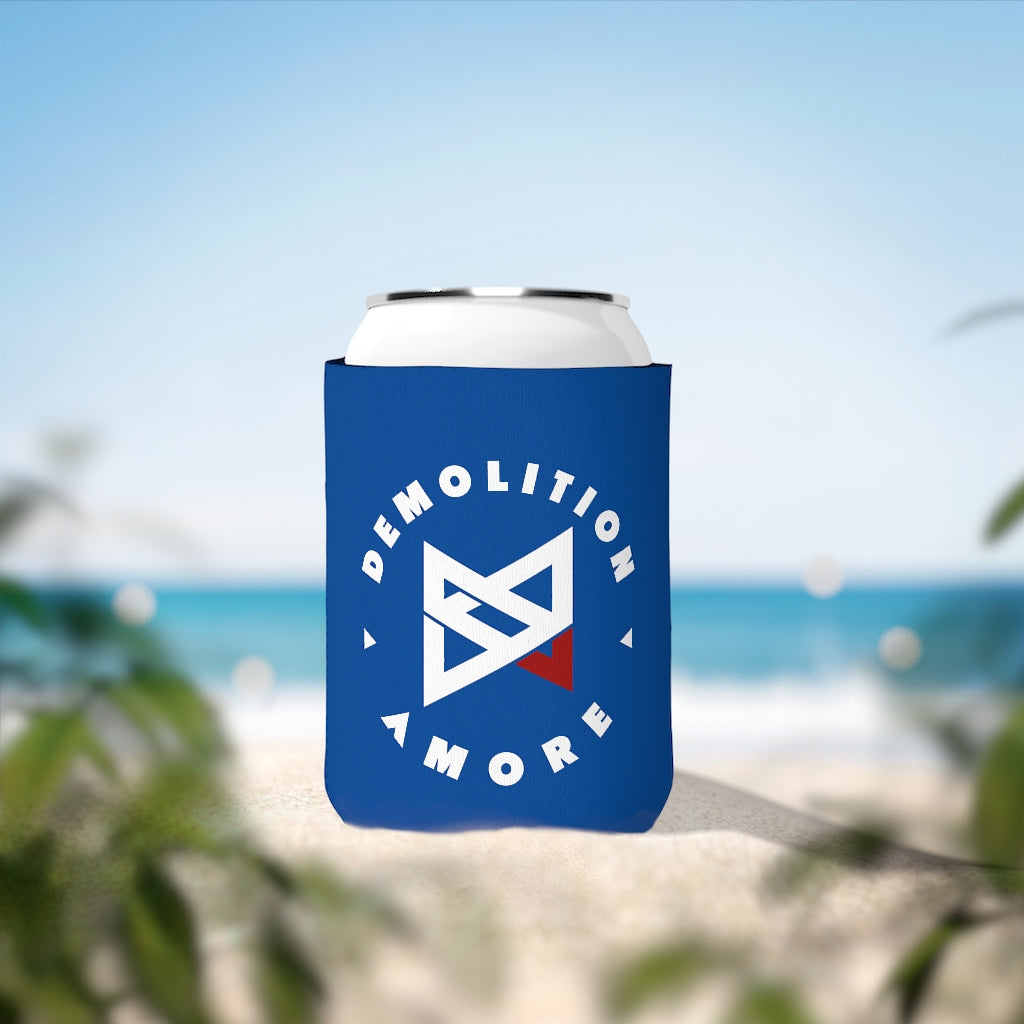 Demolition Amore Can Cooler Sleeve Blue