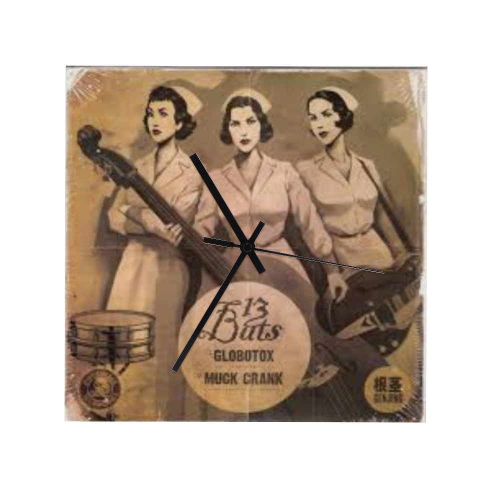 13 Bats Glootox China Edition Wall Clock