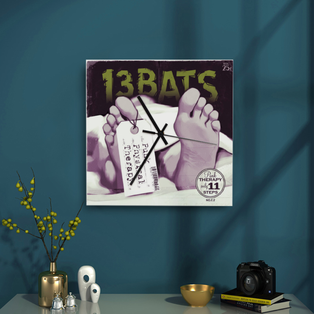 13 bats punk physical therapy Wall Clock
