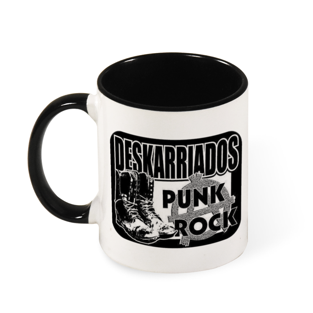 Deskarriados Multicolor Mug with Colored Handle