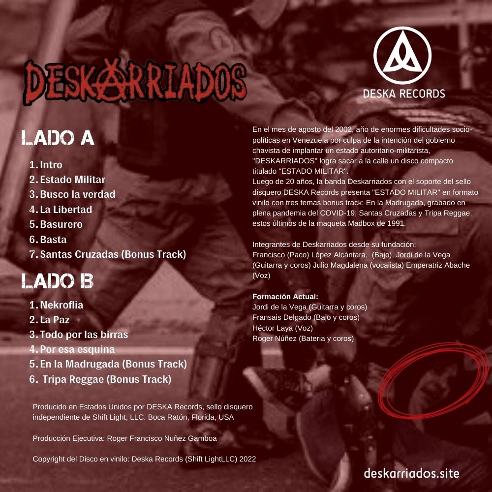 Disco Vinilo Deskarriados Estado Militar Más Bonus Tracks