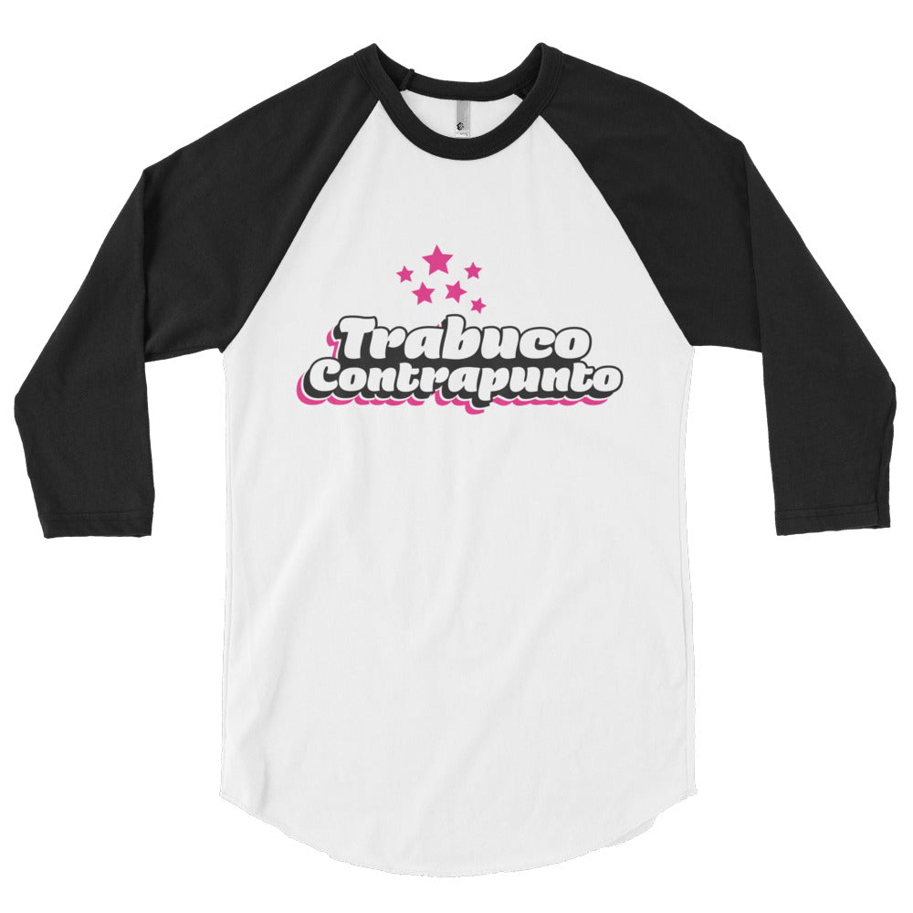 Trabuco contrapunto Black & White 3/4 sleeve raglan shirt