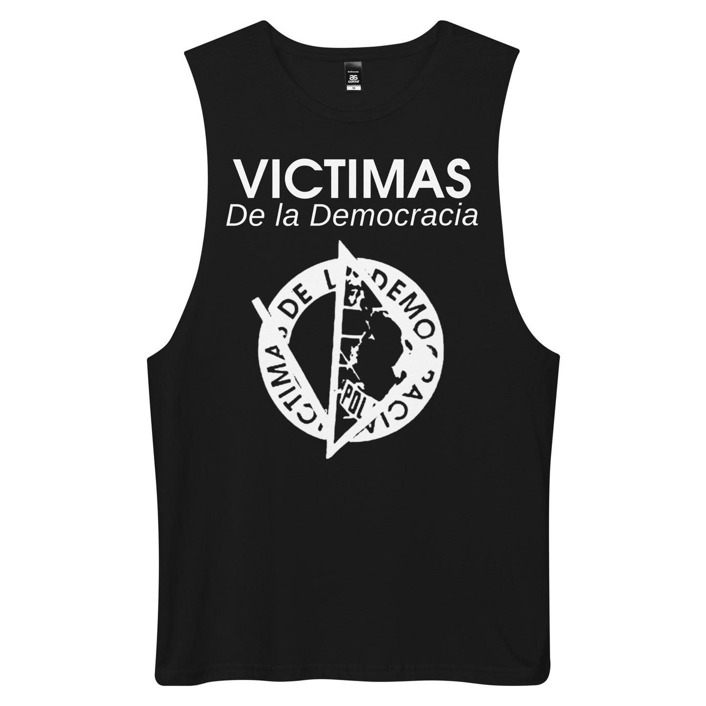 Victimas de la Democracia Men’s drop arm tank top