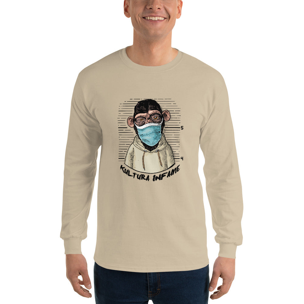 Kultura Infame Monkey Mask Men’s Long Sleeve Shirt