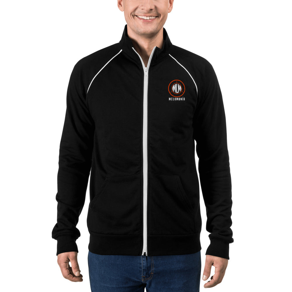 Melomania Piped Fleece Jacket Black