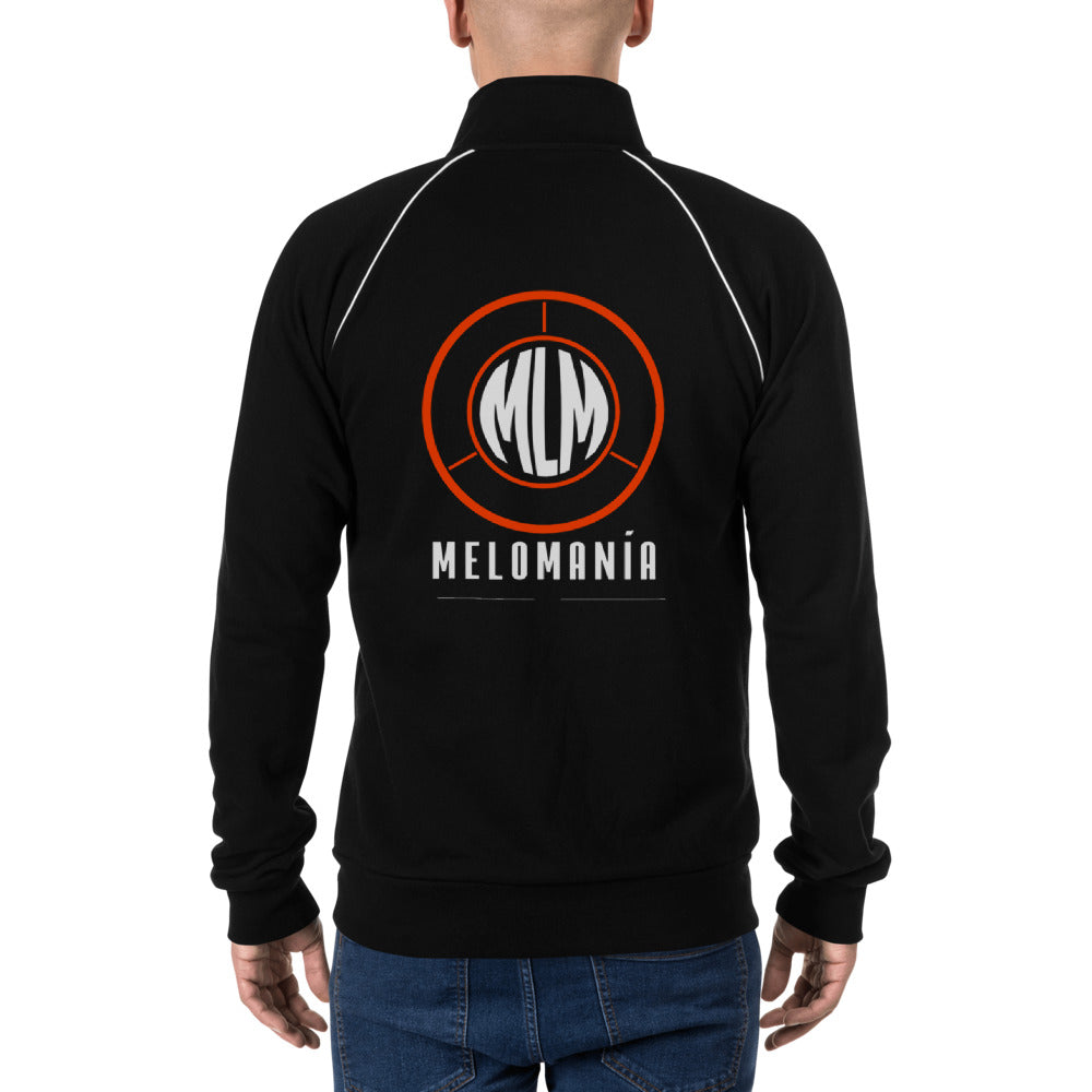 Melomania Piped Fleece Jacket Black