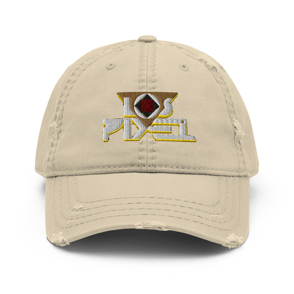 Gorra desgastada Los Pixel Beige