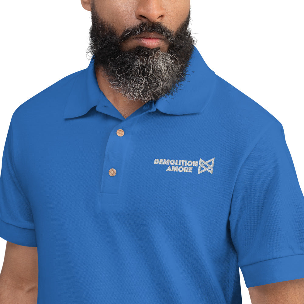 Demolition Amore Embroidered Polo Shirt