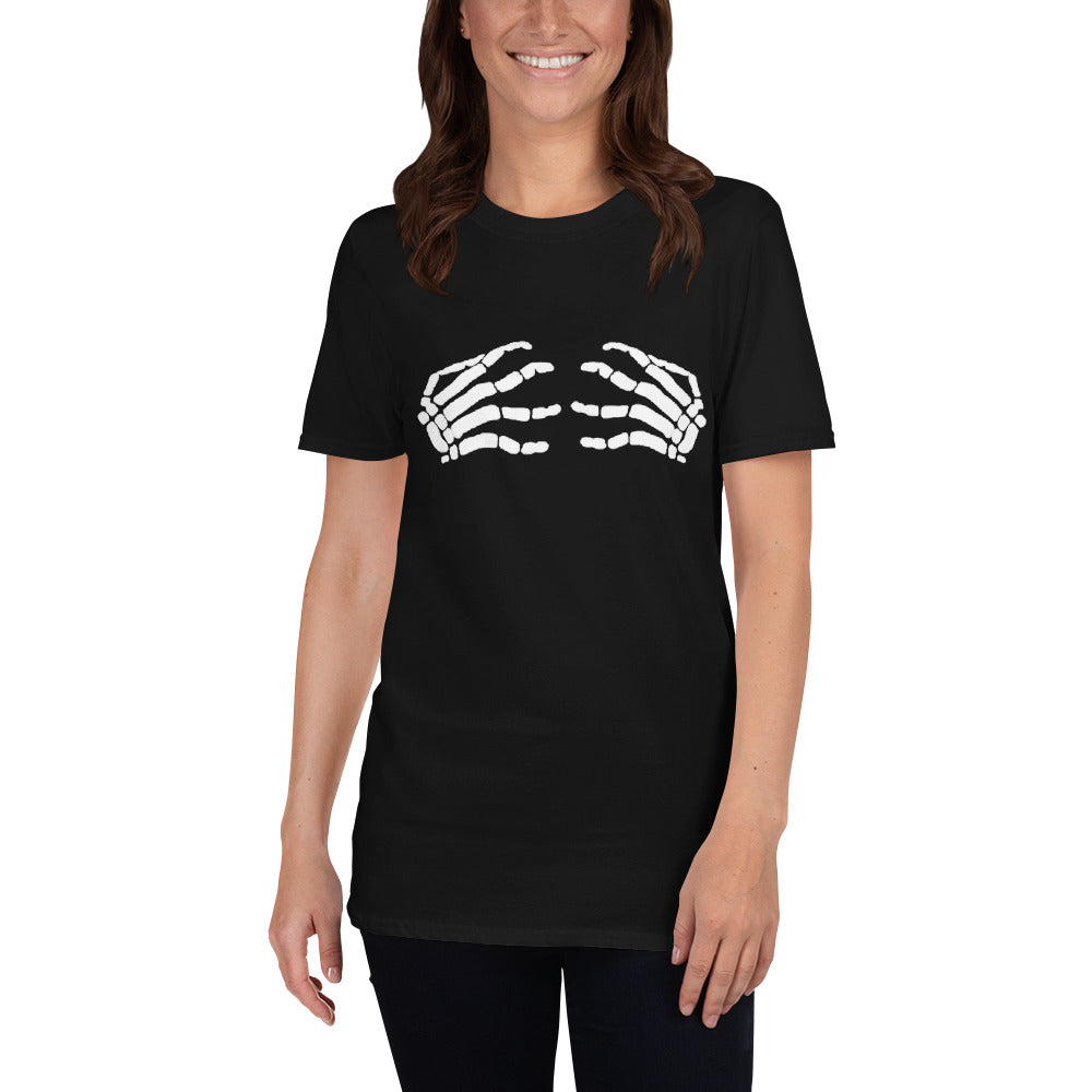 Camiseta Punk Mujer Manos de Calavera