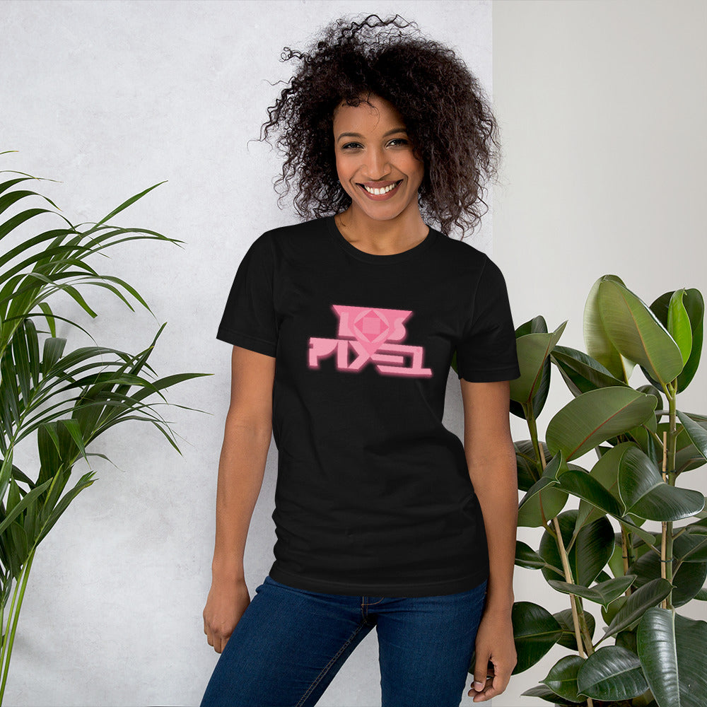 Camiseta Los Pixel Electric Pink Black