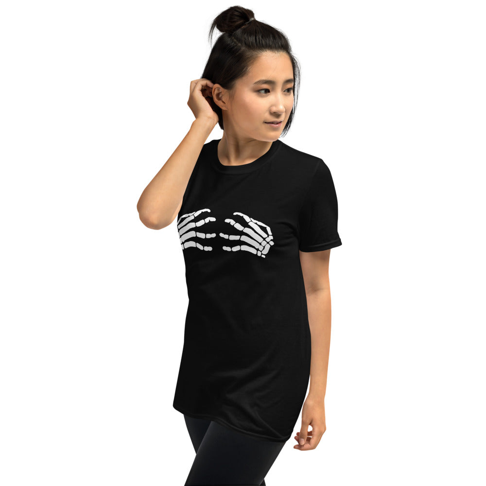 Camiseta Punk Mujer Manos de Calavera