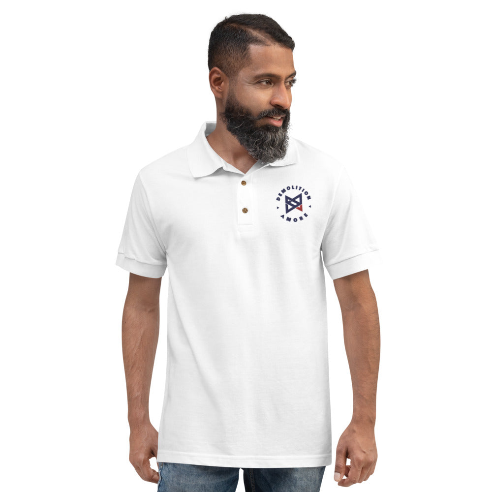Demolition Amore Embroidered Polo Shirt