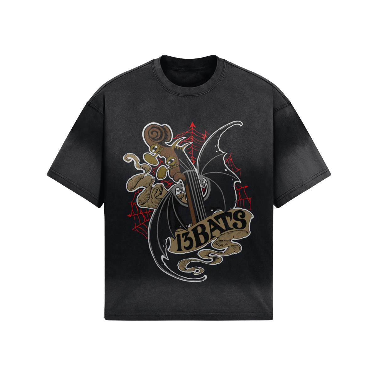 13 Bats Wins and Doublebass Tie-dyed TShirt
