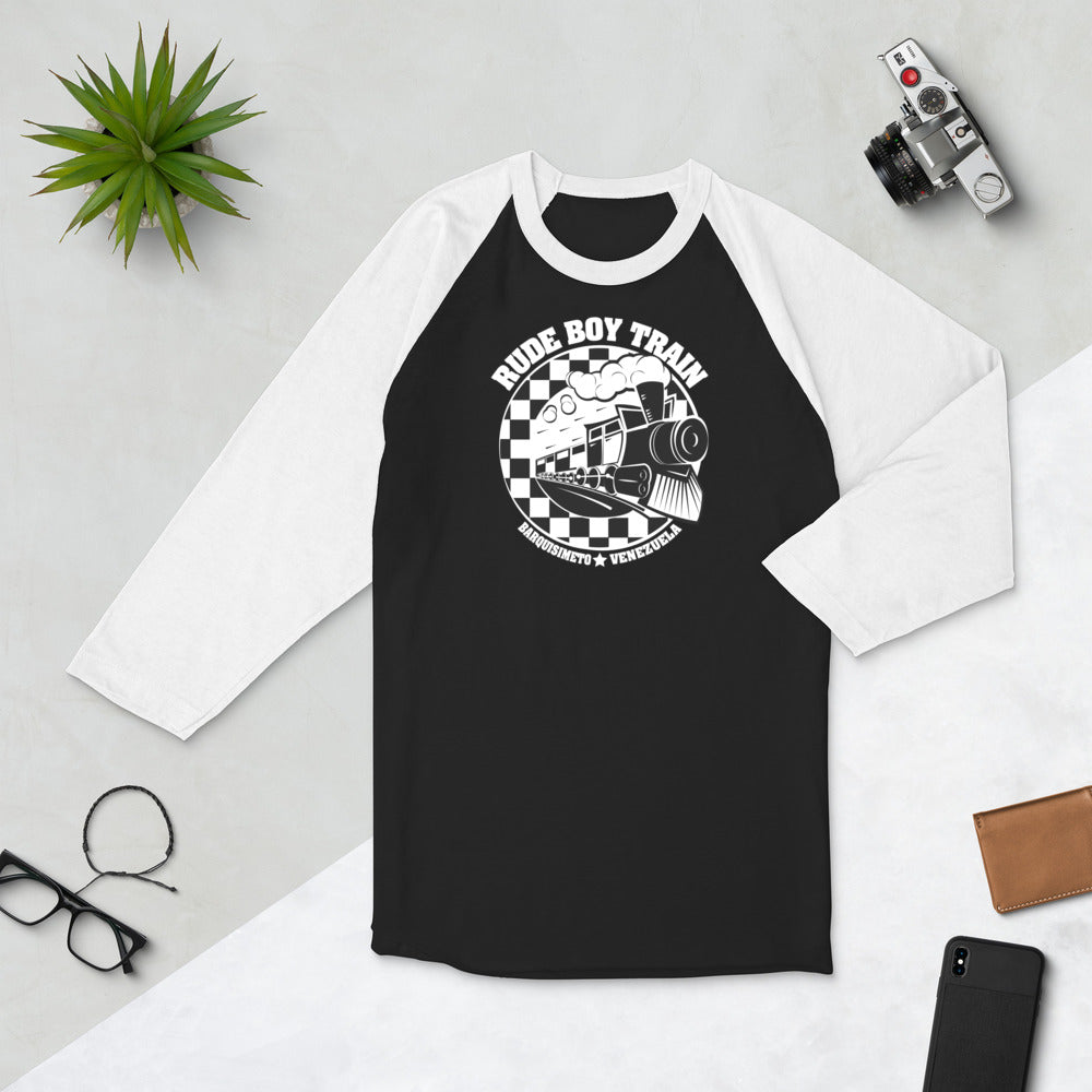 Rude Boy Train 3/4 sleeve raglan shirt