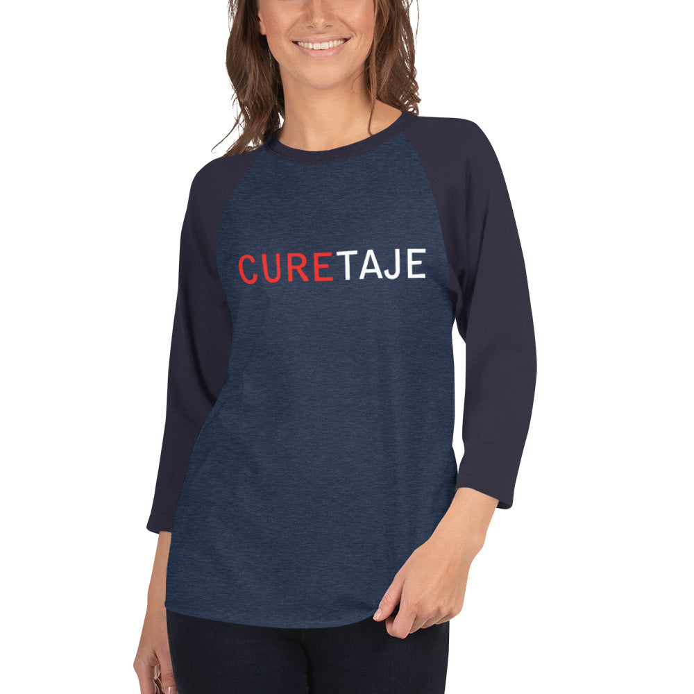 Curetaje Dark Colors 3/4 sleeve raglan shirt