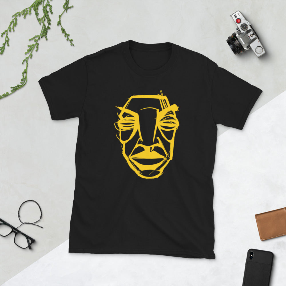 Buisy Gold Unisex Black Short-Sleeve T-Shirt