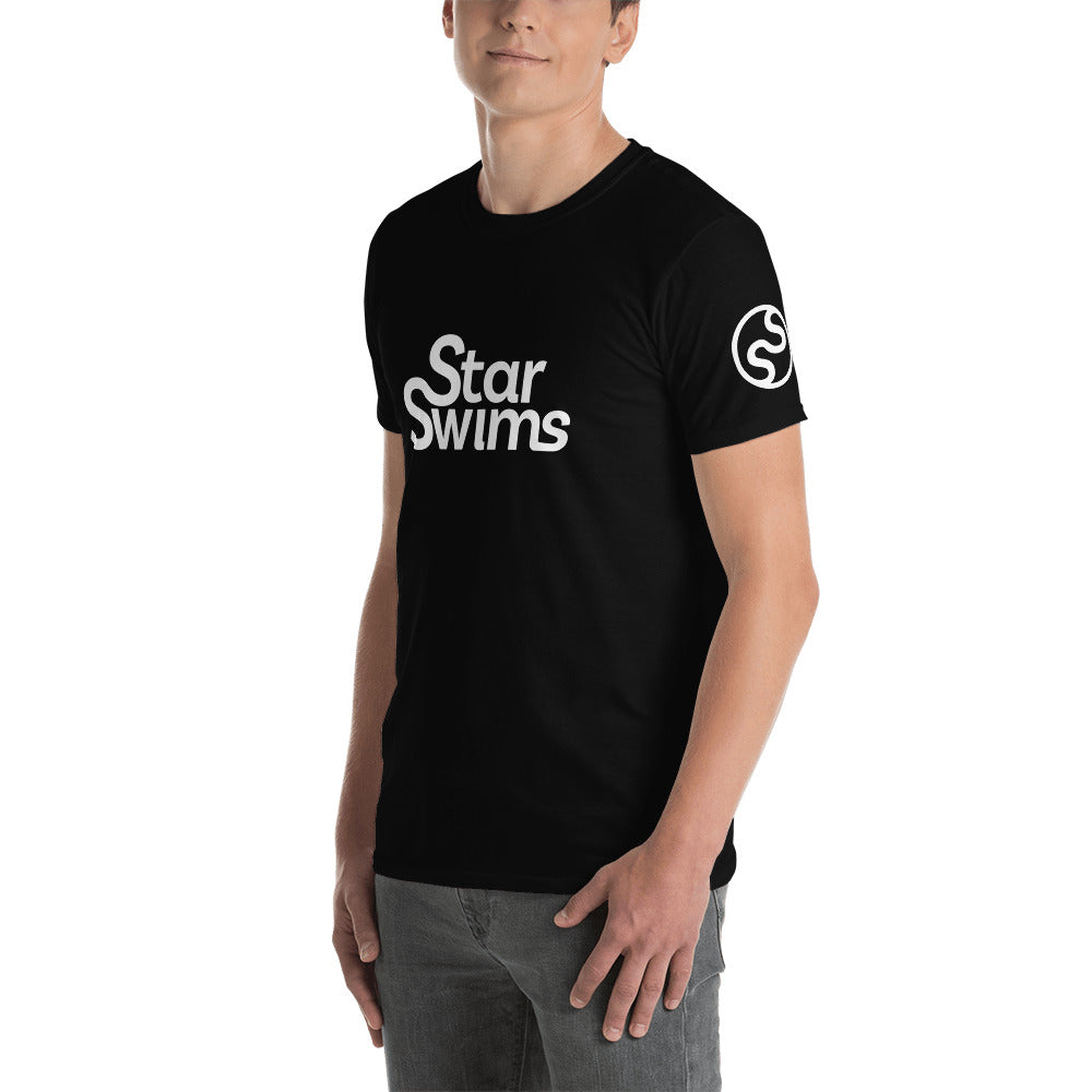 Star Swims Black Short-Sleeve T-Shirt