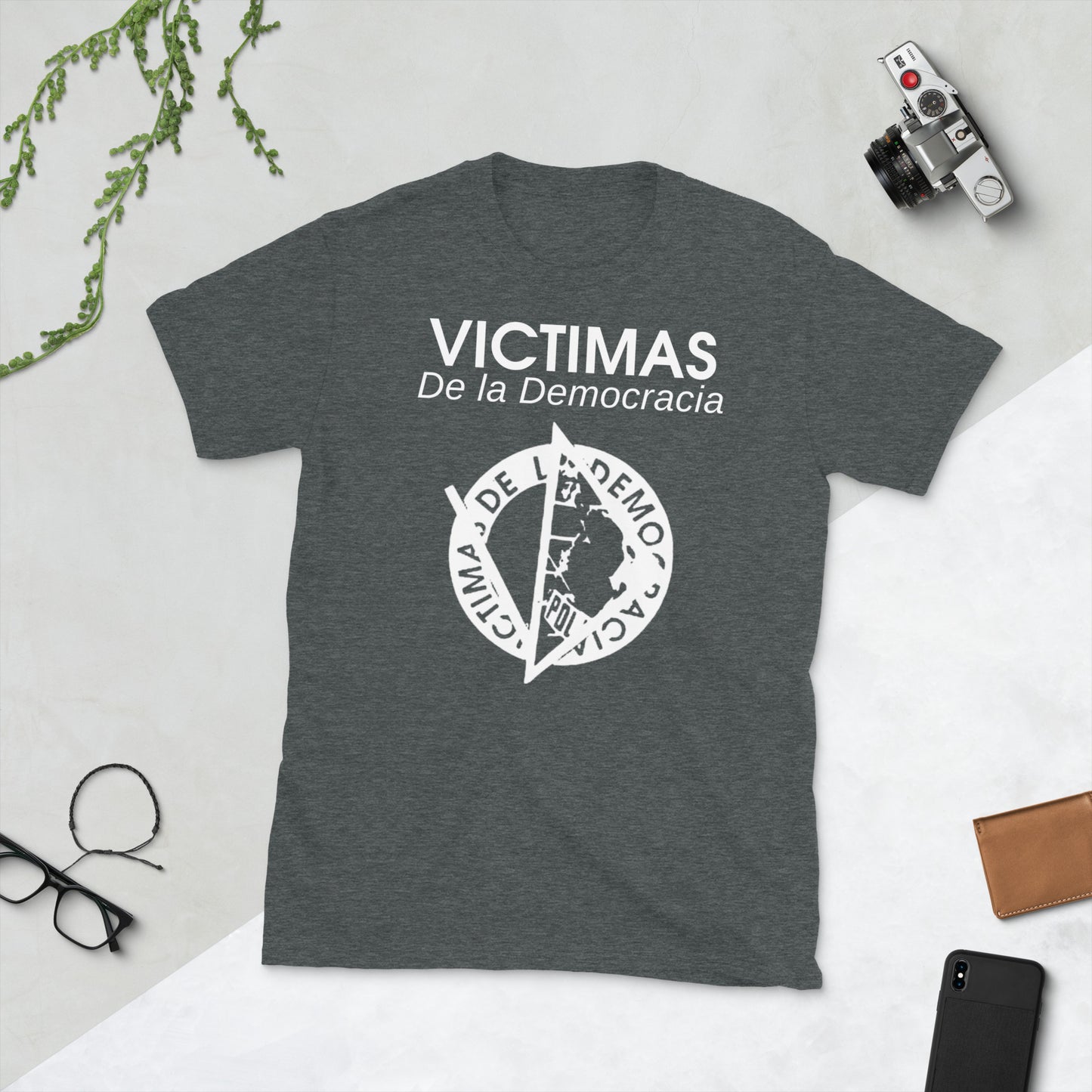 Victimas de la Democracia T-Shirt Dark Heather