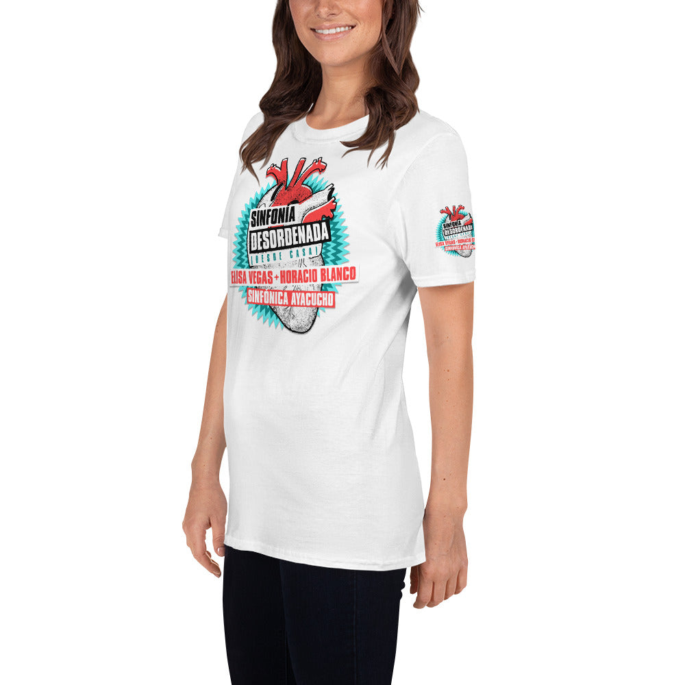Camiseta Sinfonía Desordenada Blanca unisex