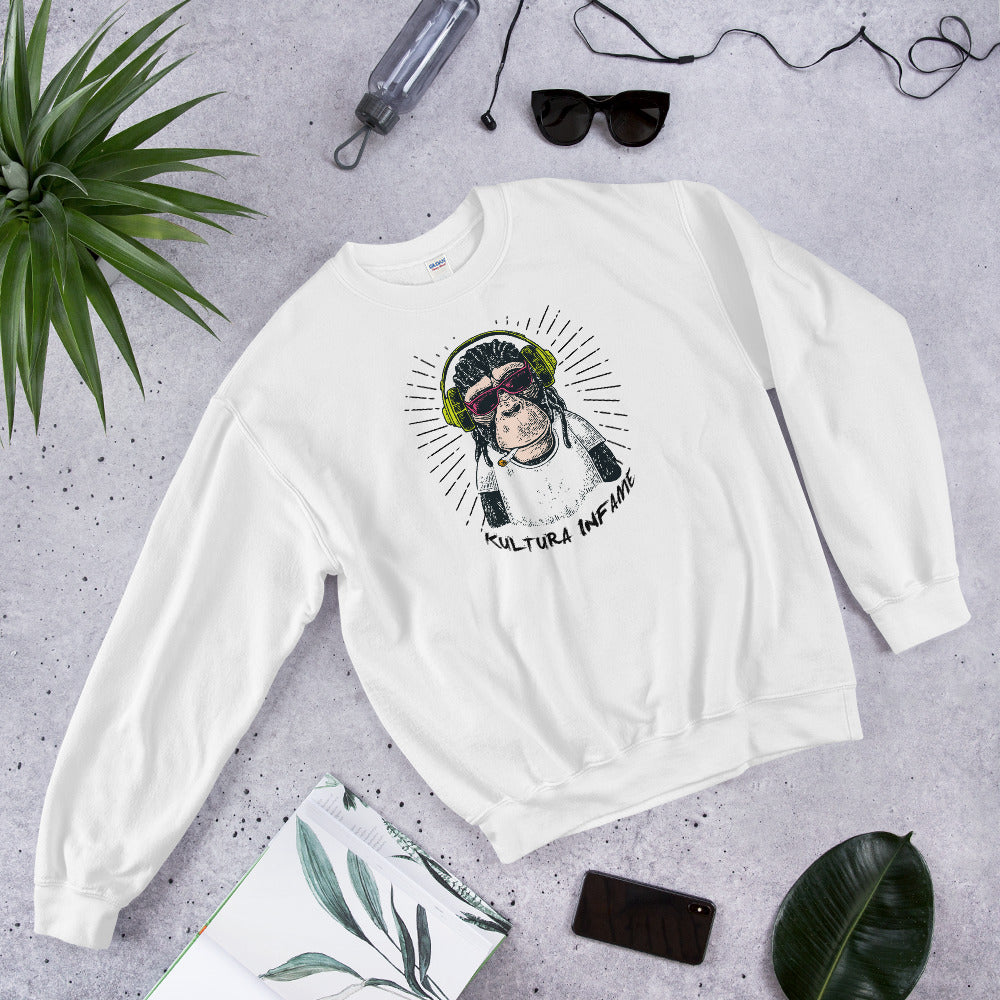 Kultura Infame Rasta Monkey Unisex Sweatshirt