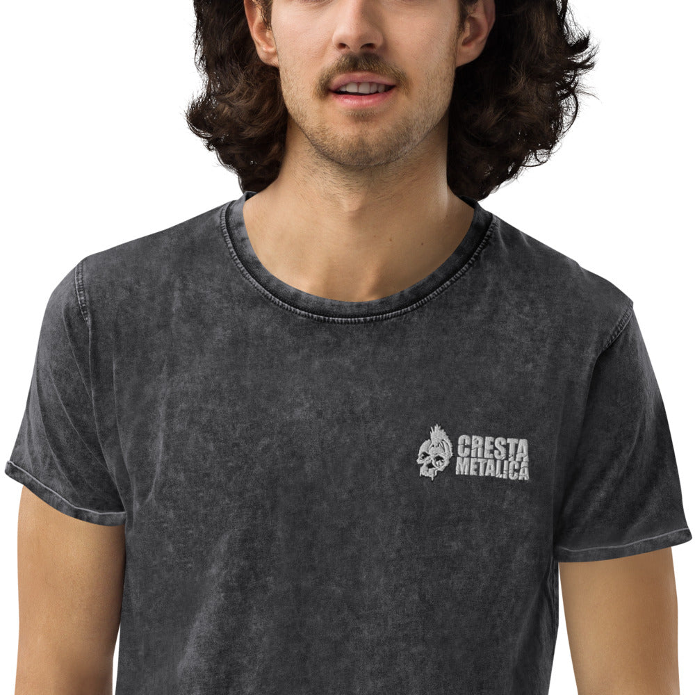 Cresta Metalica Denim Black T-Shirt
