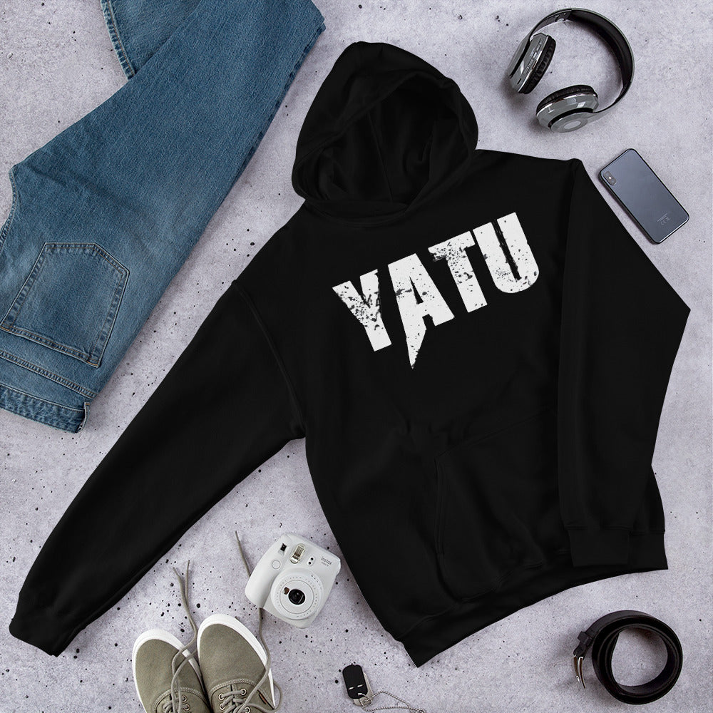 Yatu Unisex Black Hoodie