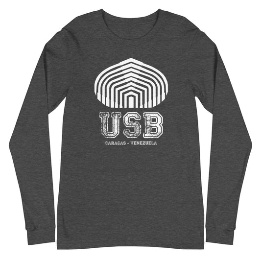 Camiseta USB manga larga unisex Dark Grey Heather