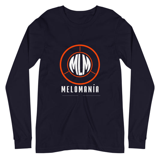 Melomania Unisex Long Sleeve Tee Navy