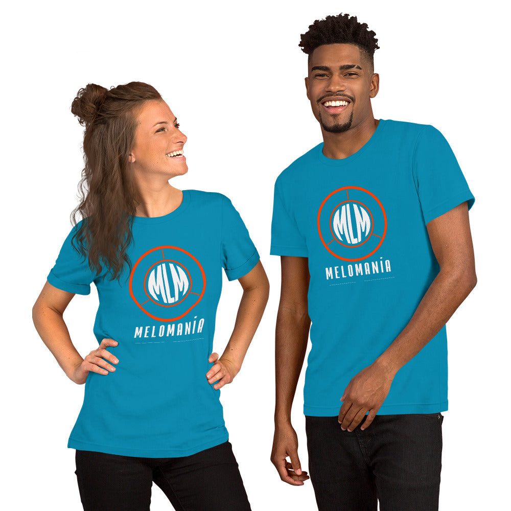 Melomania Short-Sleeve Unisex T-Shirt Aqua