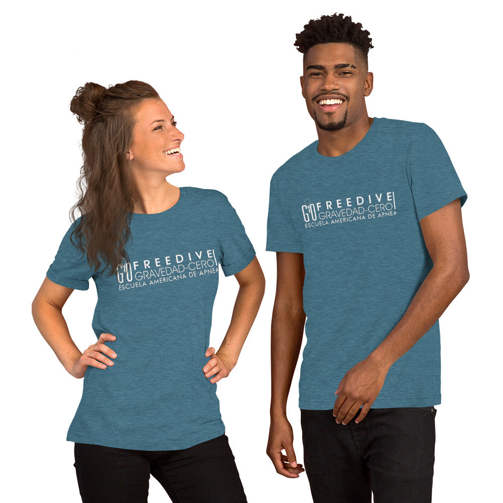 Freedive G0 EA de Apnea white Short-Sleeve Unisex T-Shirt