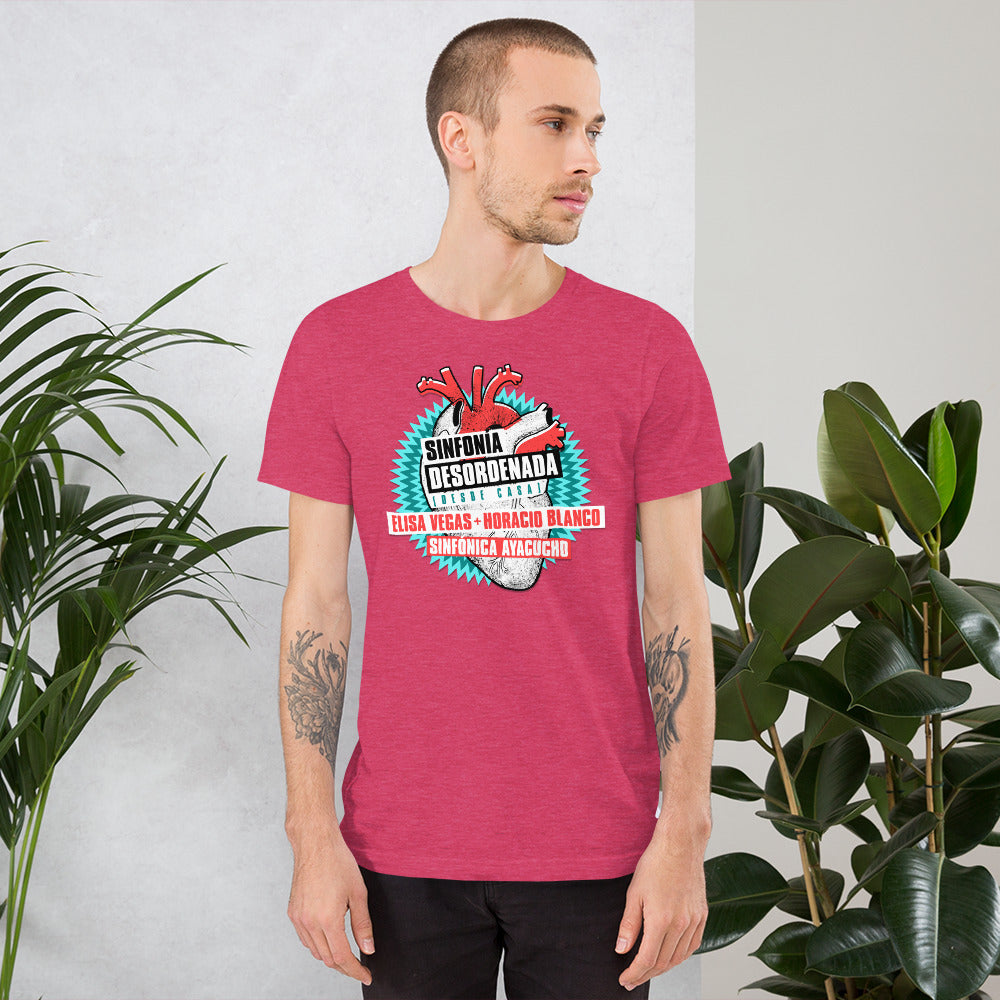 Camiseta Sinfonía Desordenada Heather Raspberry