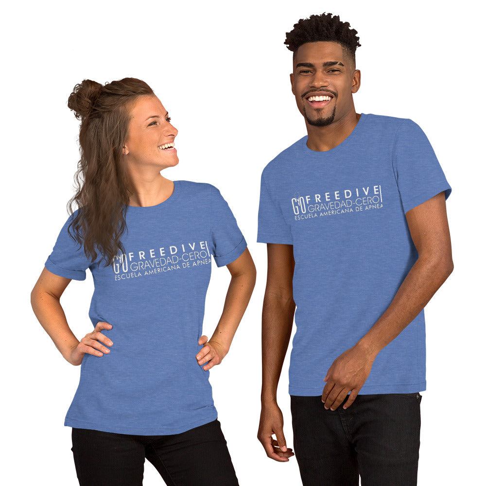 Freedive G0 EA de Apnea white Short-Sleeve Unisex T-Shirt