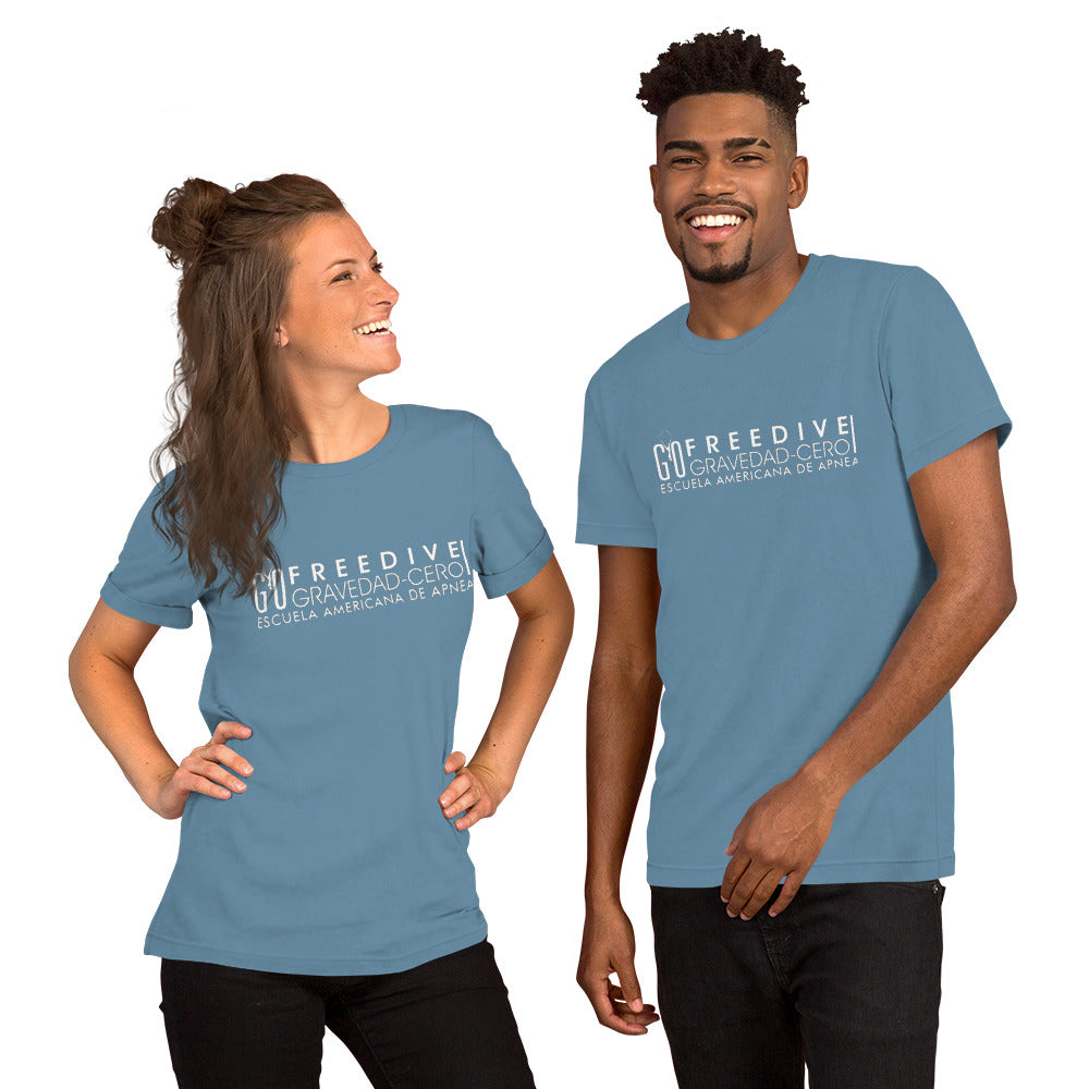 Freedive G0 EA de Apnea white Short-Sleeve Unisex T-Shirt