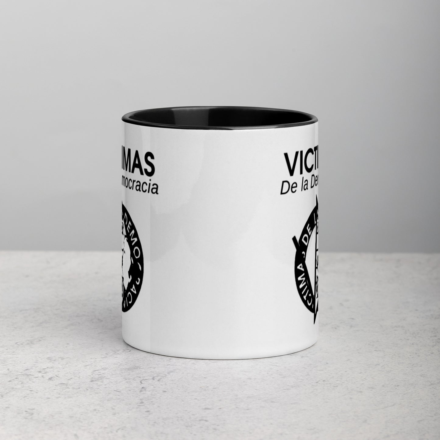 Victimas de la Democracia Mug with Black Inside