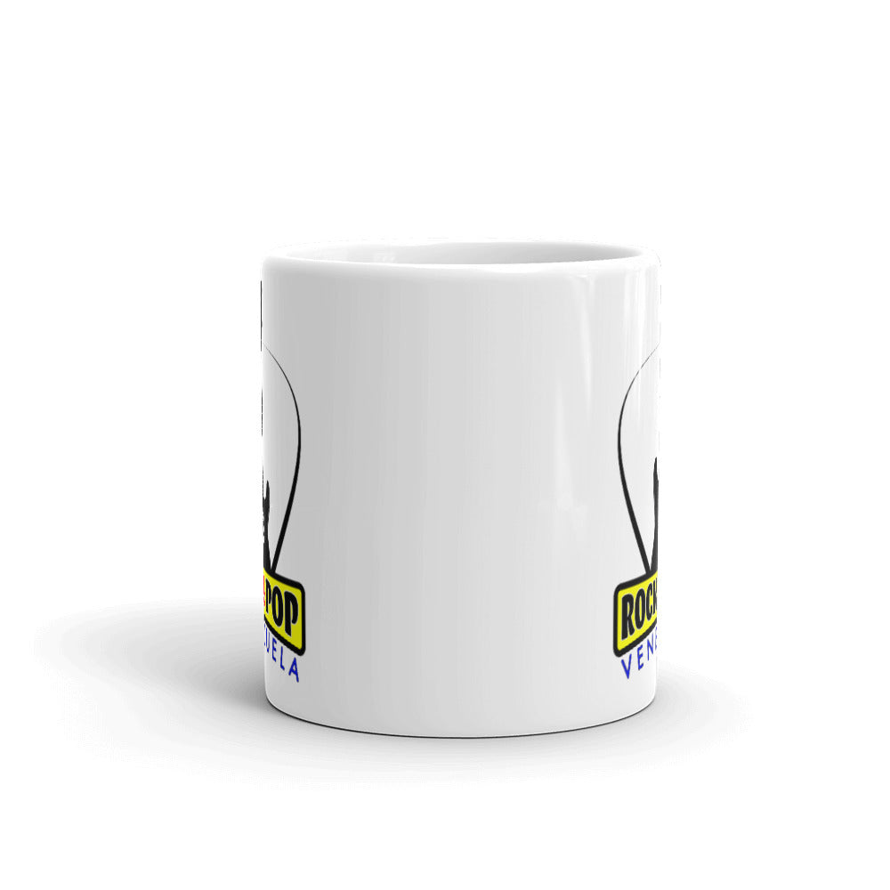 Rock & Pop Venezuela White glossy mug