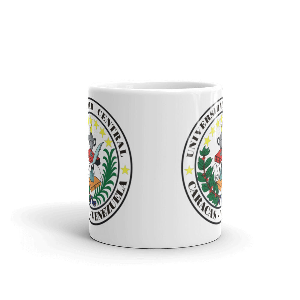 Taza blanca brillante Logo Color