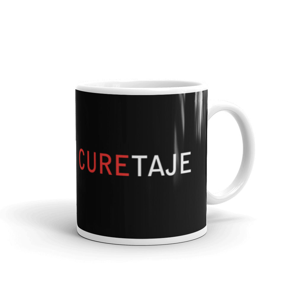 Curetaje Black glossy mug