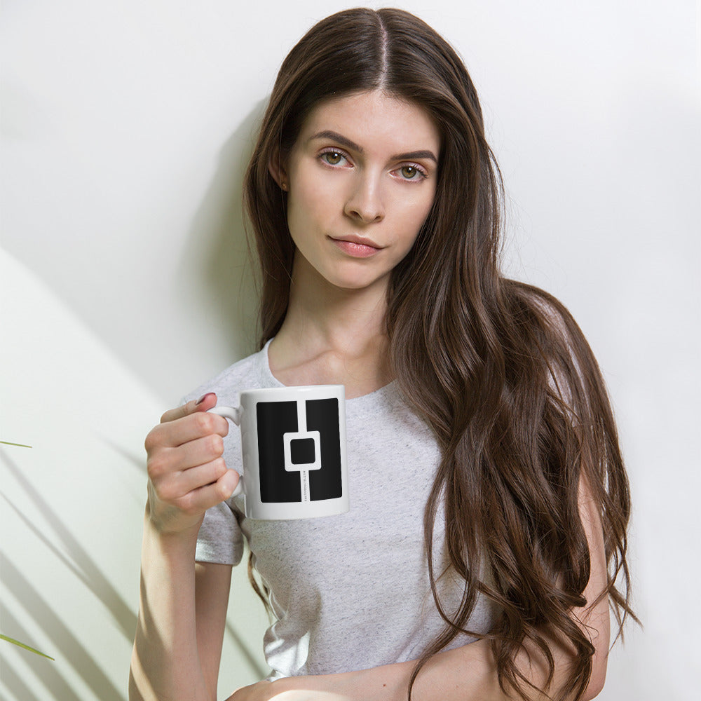 Taza blanca brillante Culto Oculto