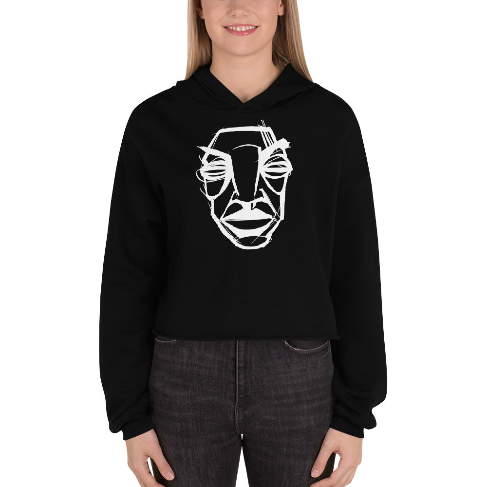 Buisy Black Crop Hoodie