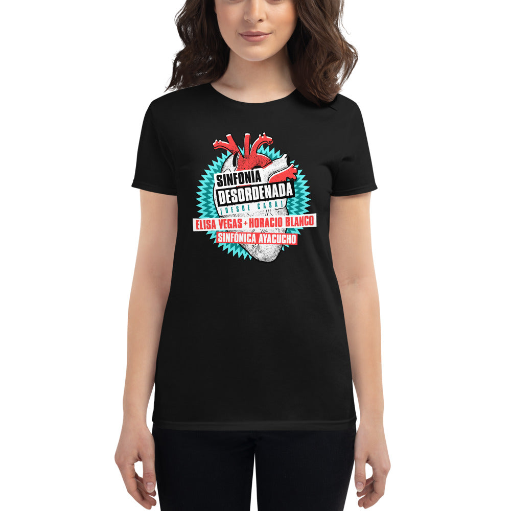 Camiseta Mujer Sinfonía Desordenada Black
