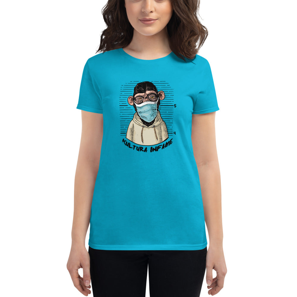 Kultura Infame Monkey Mask Women's short sleeve t-shirt