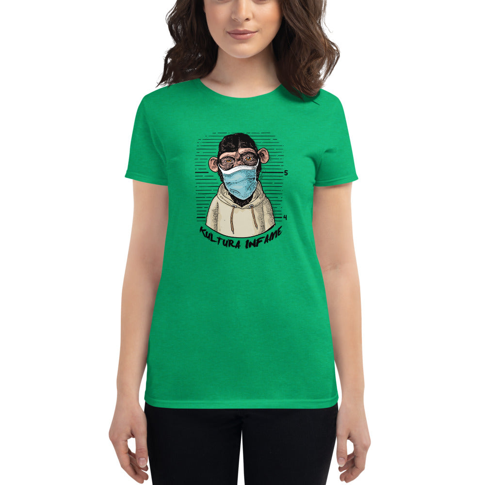 Kultura Infame Monkey Mask Women's short sleeve t-shirt