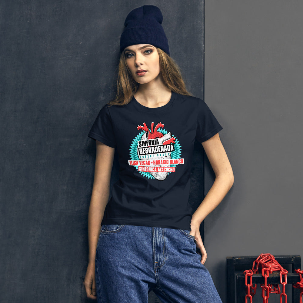 Camiseta Mujer Sinfonía Desordenada Navy